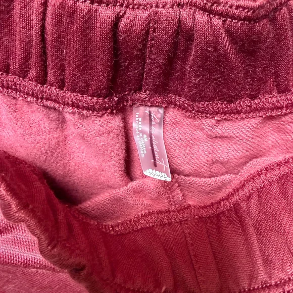 Free People Fineline Track Pants NWOT Size Medium Sour Cherry FP Movement - Picture 7 of 7